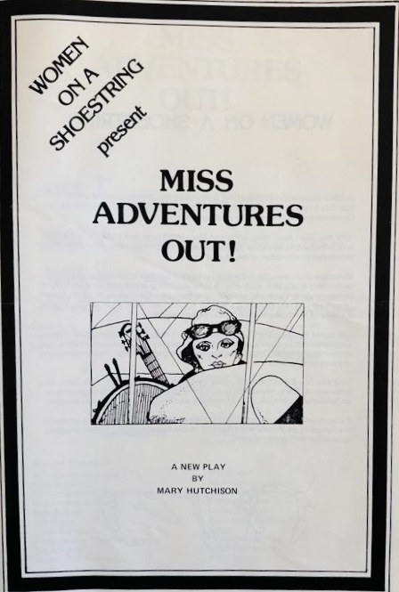 Programme cover for ‘Miss Adventures Out’ theatre production.